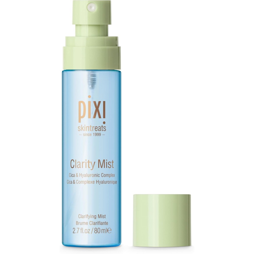 Pixi Beauty Clarity Mist Cooling And Soothing Hydrating Facial Spray With Cica And Hyaluronic Acid 80ml 2.7 Fluid Ounce
