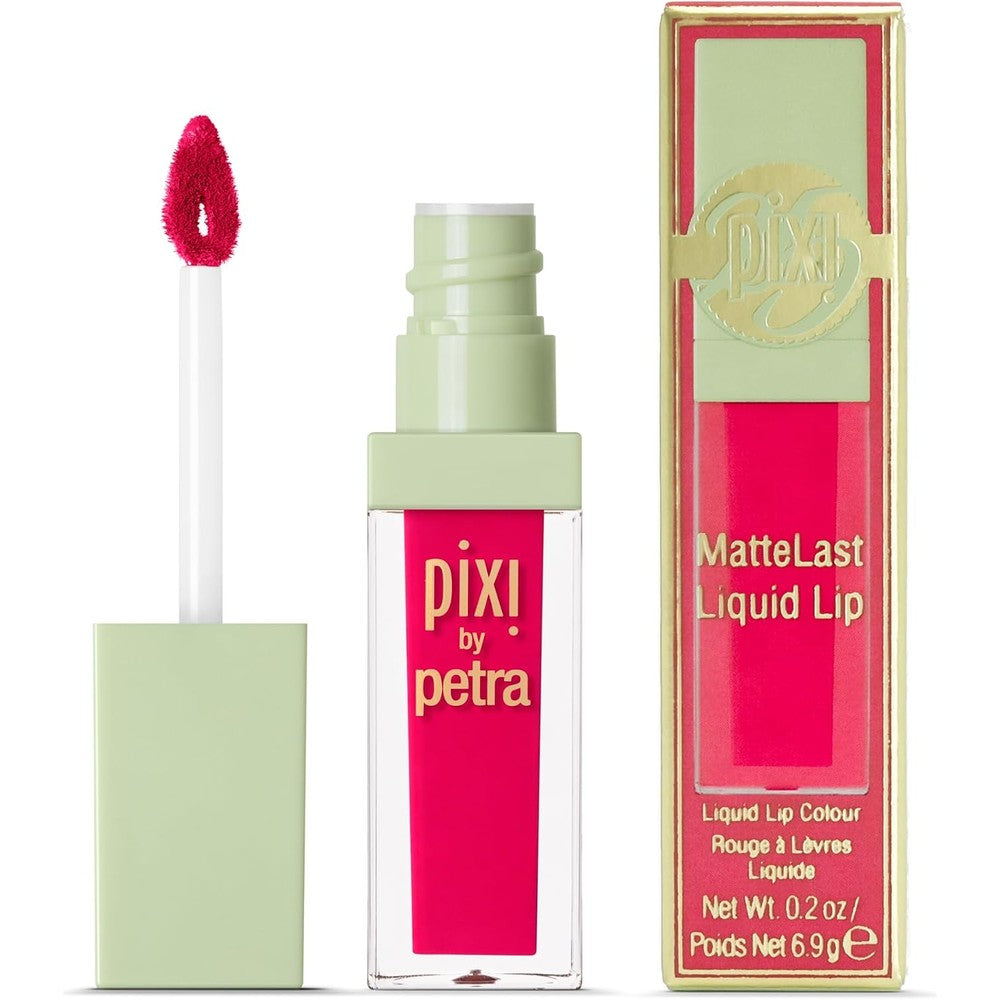 Pixi Beauty MatteLast Liquid Lip Long Wearing Matte Lip Color With Rosehip Oil Crimson 0.24 Ounce 6.9 Grams