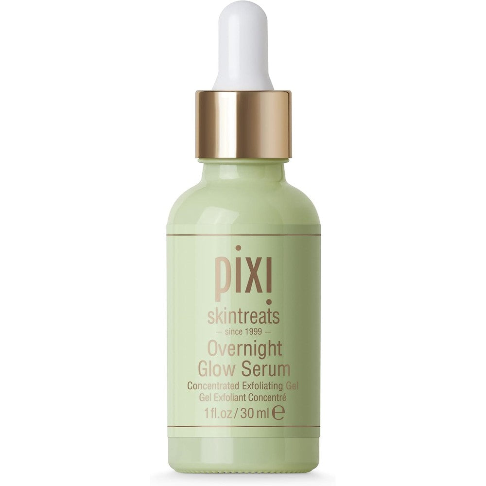 Pixi Overnight Glow Serum Glycolic Acid Exfoliating Treatment For Radiant Skin Fine Lines And Sun Spots 30 Milliliters