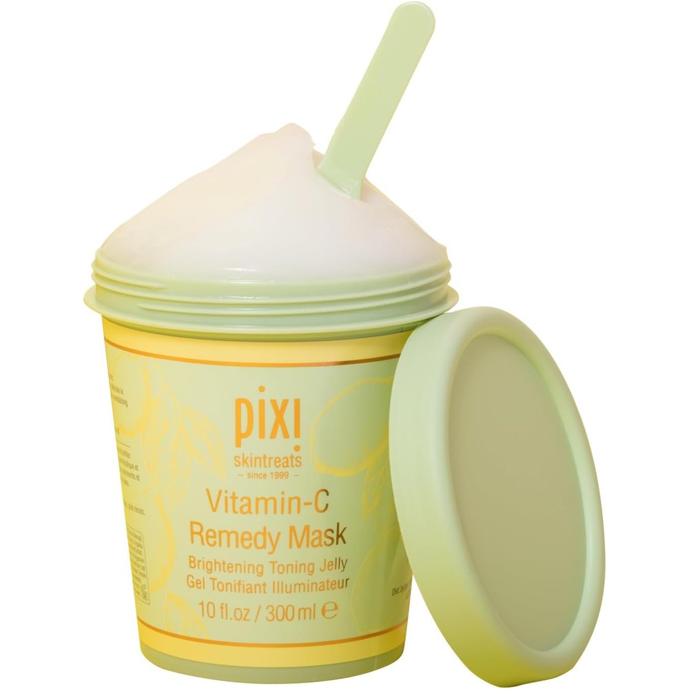 Pixi Beauty Vitamin-C Remedy Mask Brightening And Hydrating Toning Jelly Face Mask For Dull And Tired Skin 300 Milliliters