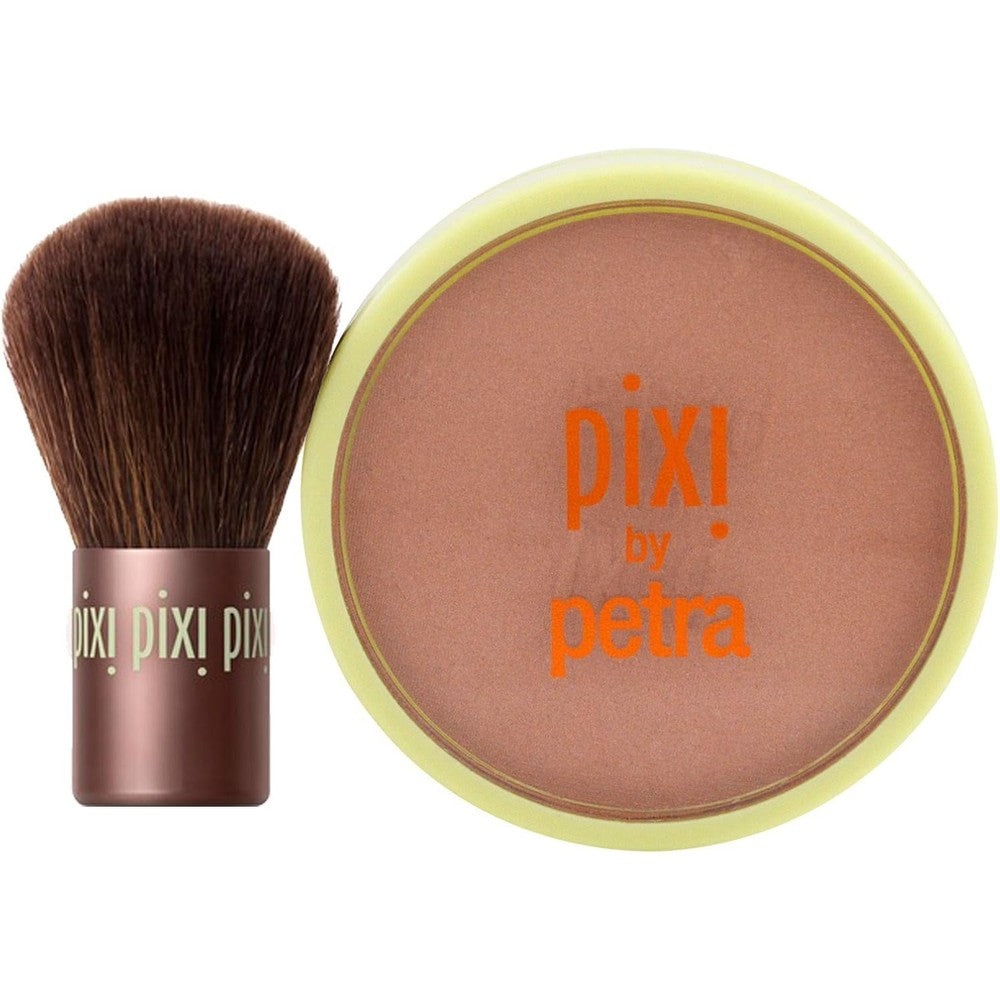 Pixi Beauty Bronzer and Kabuki Brush Hydrating Silky Bronzing Powder in Subtly Suntouched 10.2 Grams