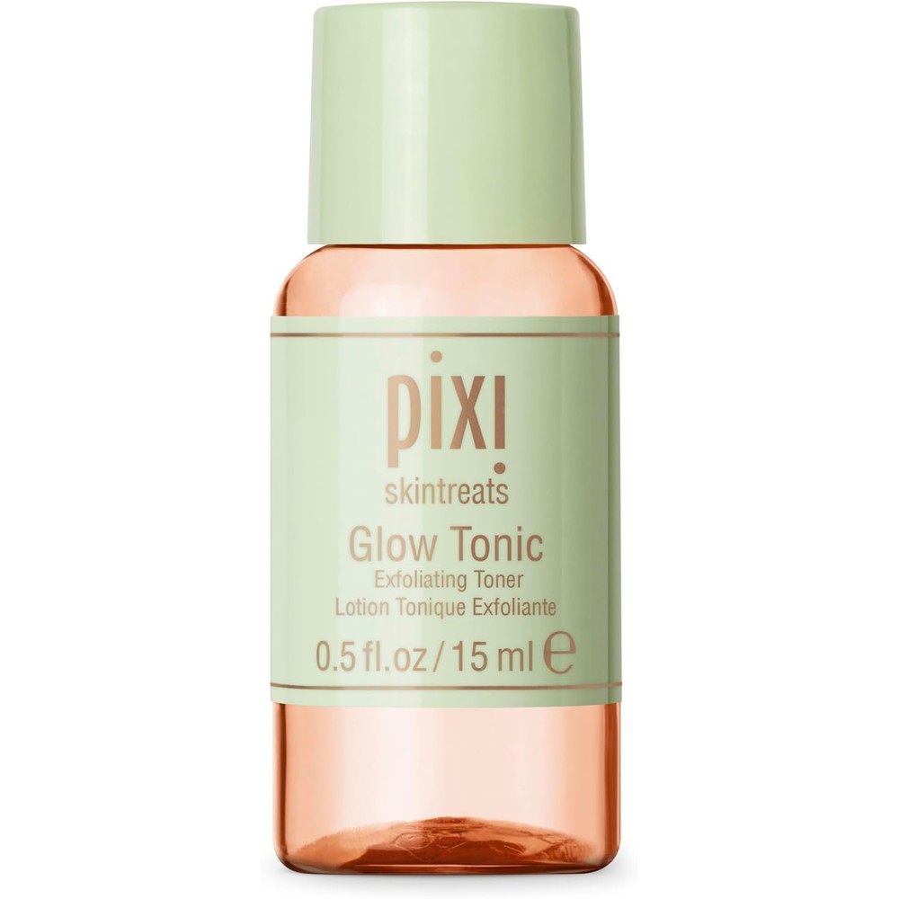 Pixi Glow Tonic 15ml sample size bottle front view for radiant skin