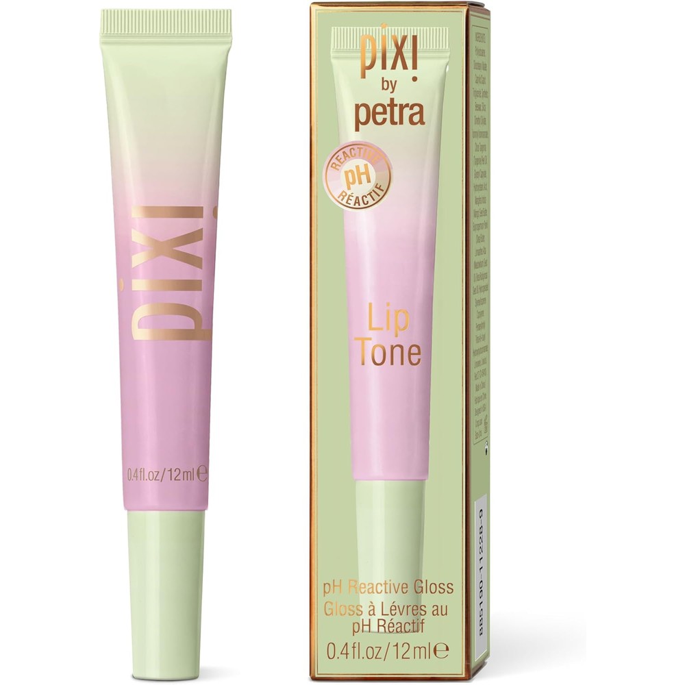 Pixi Beauty Liptone pH Reactive Lip Gloss In Prettiness Color Changing Tinted Lip Balm With Rosehip Oil And Shea Butter 0.4 Fluid Ounce