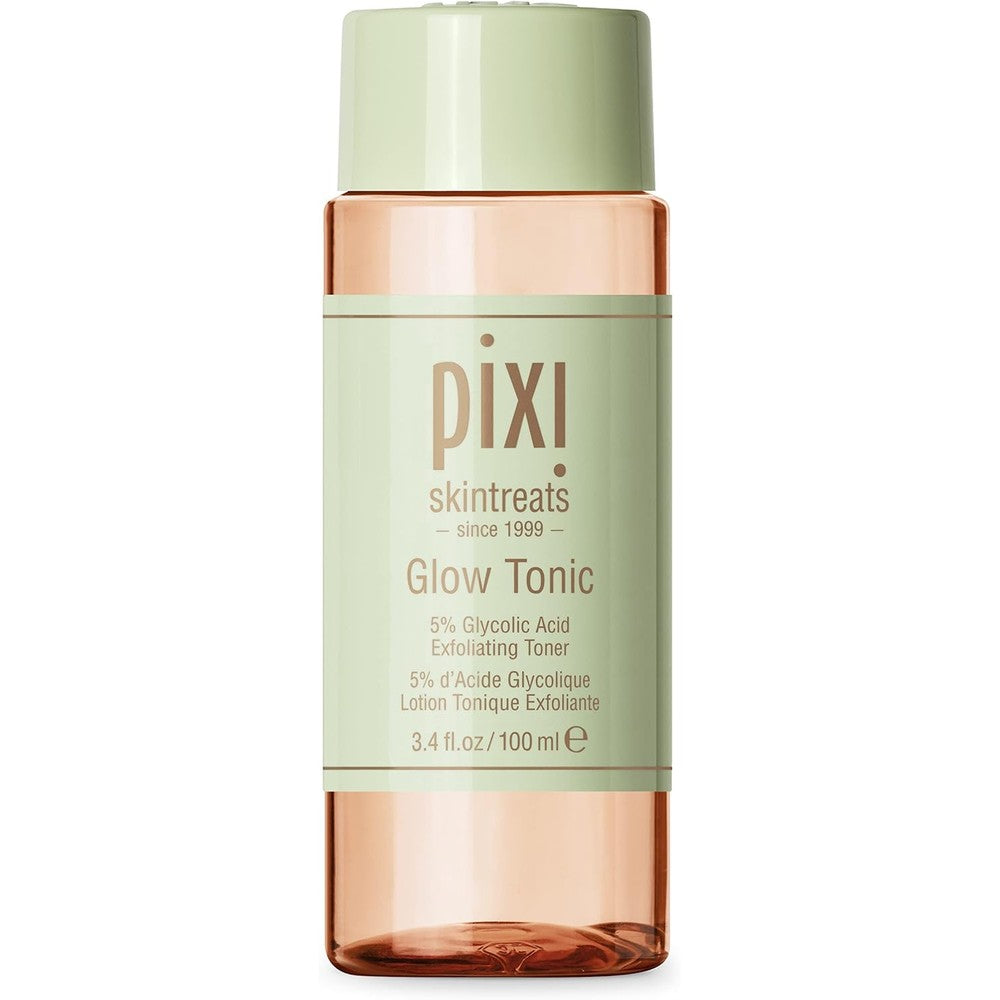 Pixi Glow Tonic Balancing Face Toner Glycolic Acid Daily Brightening Exfoliating Toner Three Point Four Fluid Ounces One Hundred Milliliter