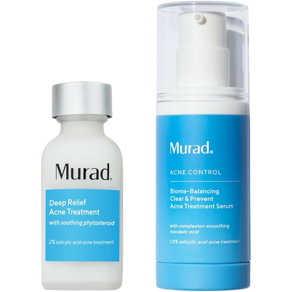 Murad Acne Dual Treatment Combo Set Of Two Deep Relief And Biome Balancing Spot Treatments For Maximum Strength Clearing And Breakout Prevention