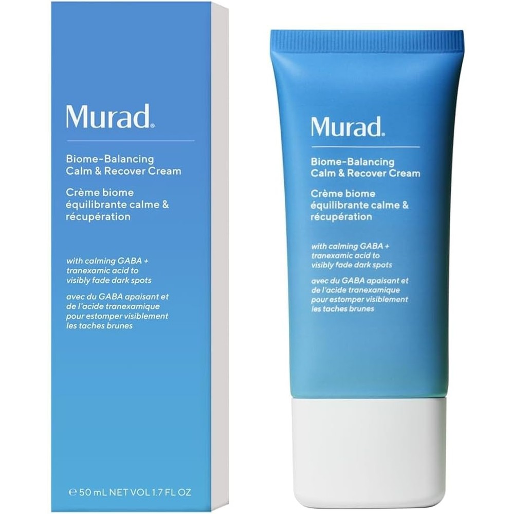 Murad Biome-Balancing Calm And Recover Cream Lightweight Face Moisturizer To Soothe Mattify Shine And Fade Post Acne Dark Marks 1.7 Fluid Ounce