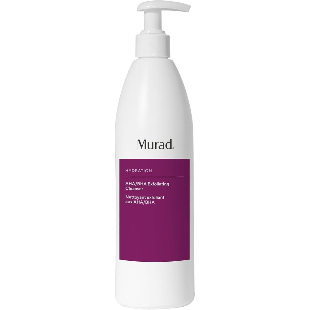 Murad AHA/BHA Exfoliating Cleanser Triple Action Creamy Face Wash With Salicylic Lactic And Glycolic Acids 500 Milliliter
