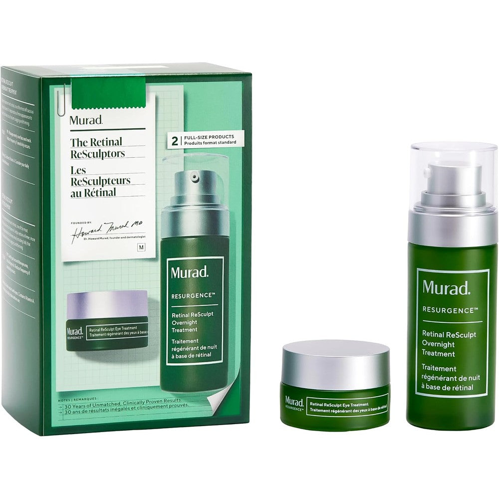 Murad Retinal ReSculptors 2-Piece Full Size Kit Featuring Retinal ReSculpt Overnight Treatment 1.0 Fluid Ounce and Eye Treatment 0.5 Fluid Ounce