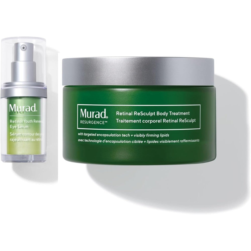 Murad Bright Eyed And Sculpted Body Combo Retinol Youth Renewal Eye Serum And Retinal ReSculpt Body Treatment Set Number Of Two