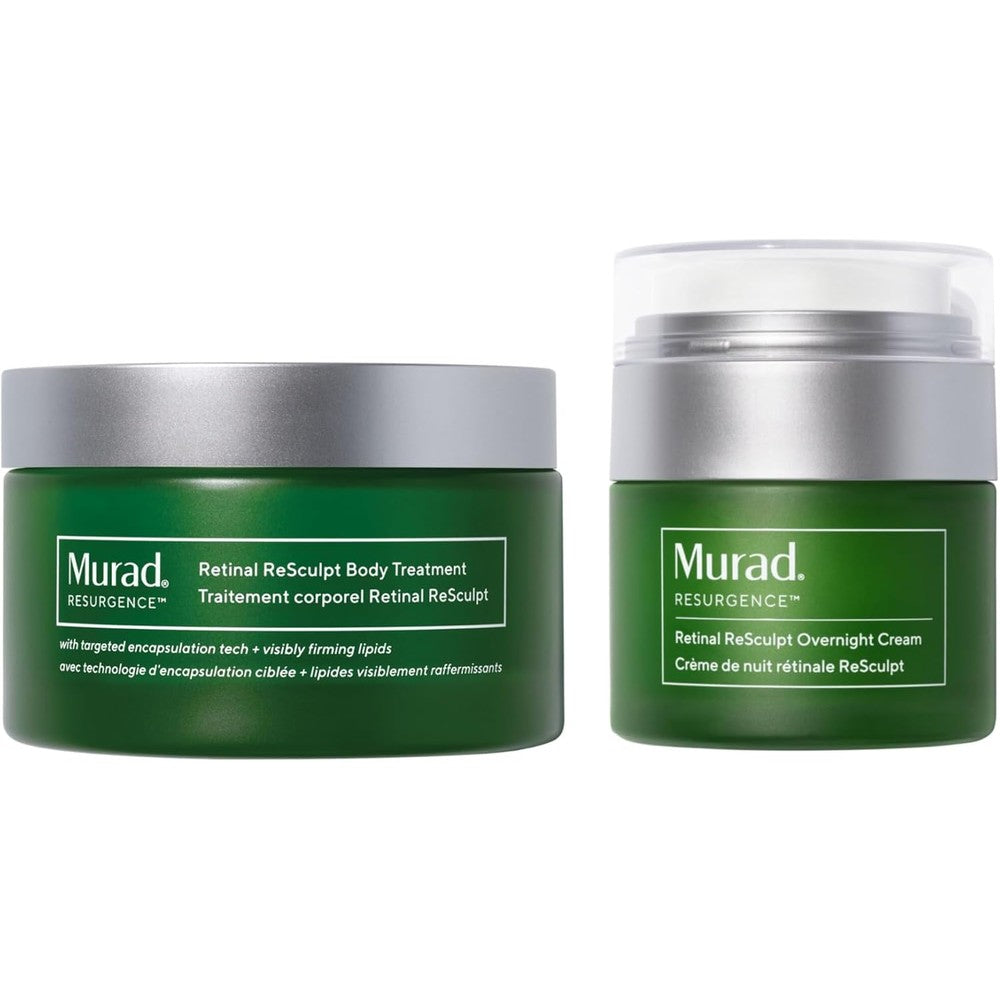 Murad Retinal Body And Night Cream Combo ReSculpt Body Treatment Two Hundred Milliliters And Overnight Cream Fifty Milliliters Set Of Two