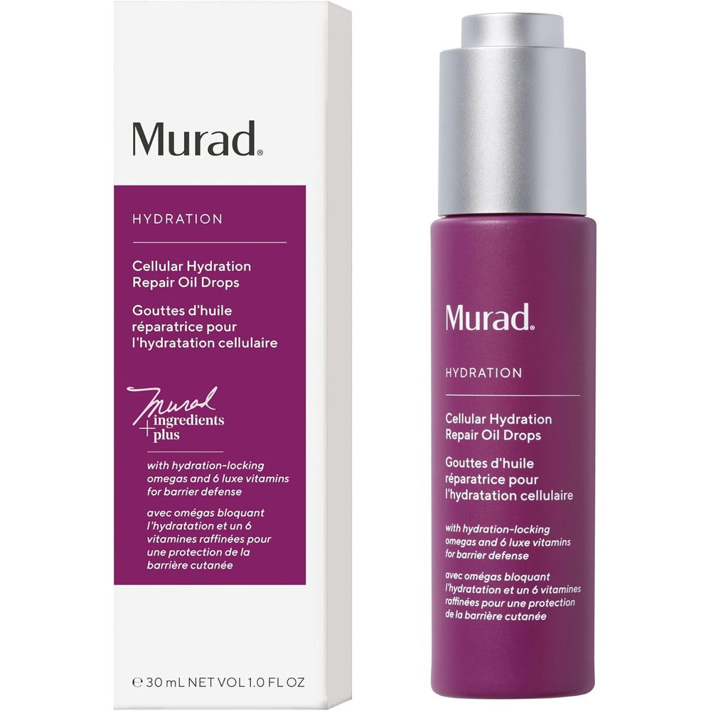 Murad Cellular Hydration Repair Oil Drops Hydrating Facial Oil for Dry Dehydrated Skin Strengthens Skin Barrier and Boosts Radiance One Ounce