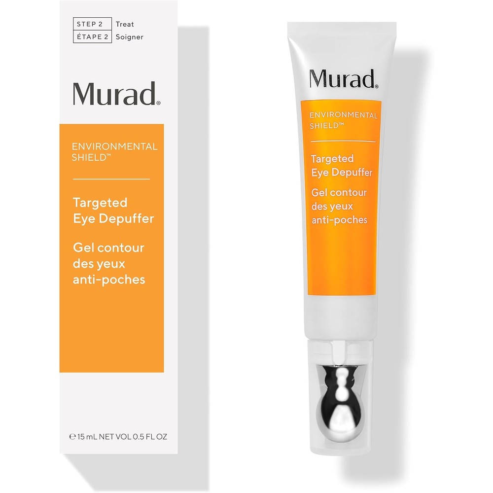 Murad Targeted Eye Depuffer Ginseng Lily And Caffeine Eye Cream To Brighten And Firm Under Eye Bags 0.5 Fluid Ounce