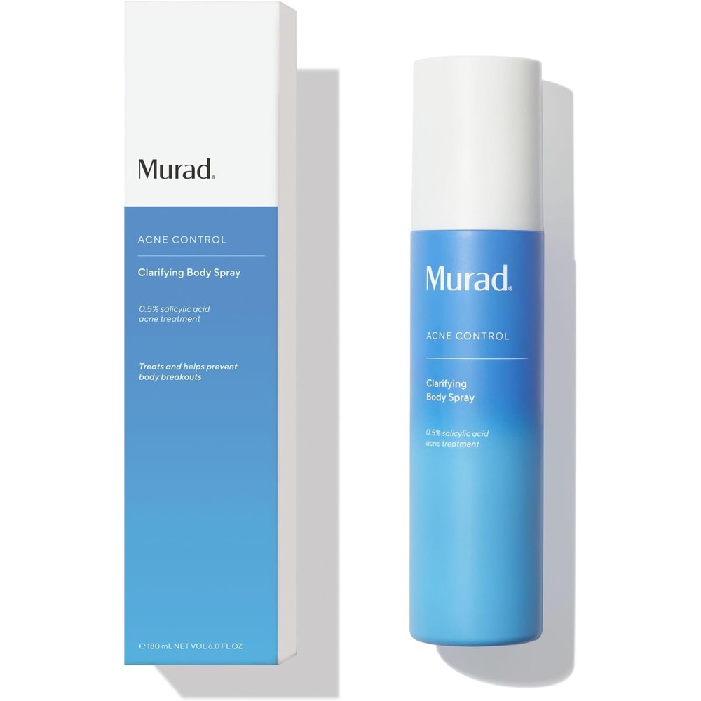 Murad Clarifying Body Spray Salicylic Acid Daily Treatment For Body Acne With Glycolic Acid And Allantoin 6 Fluid Ounces
