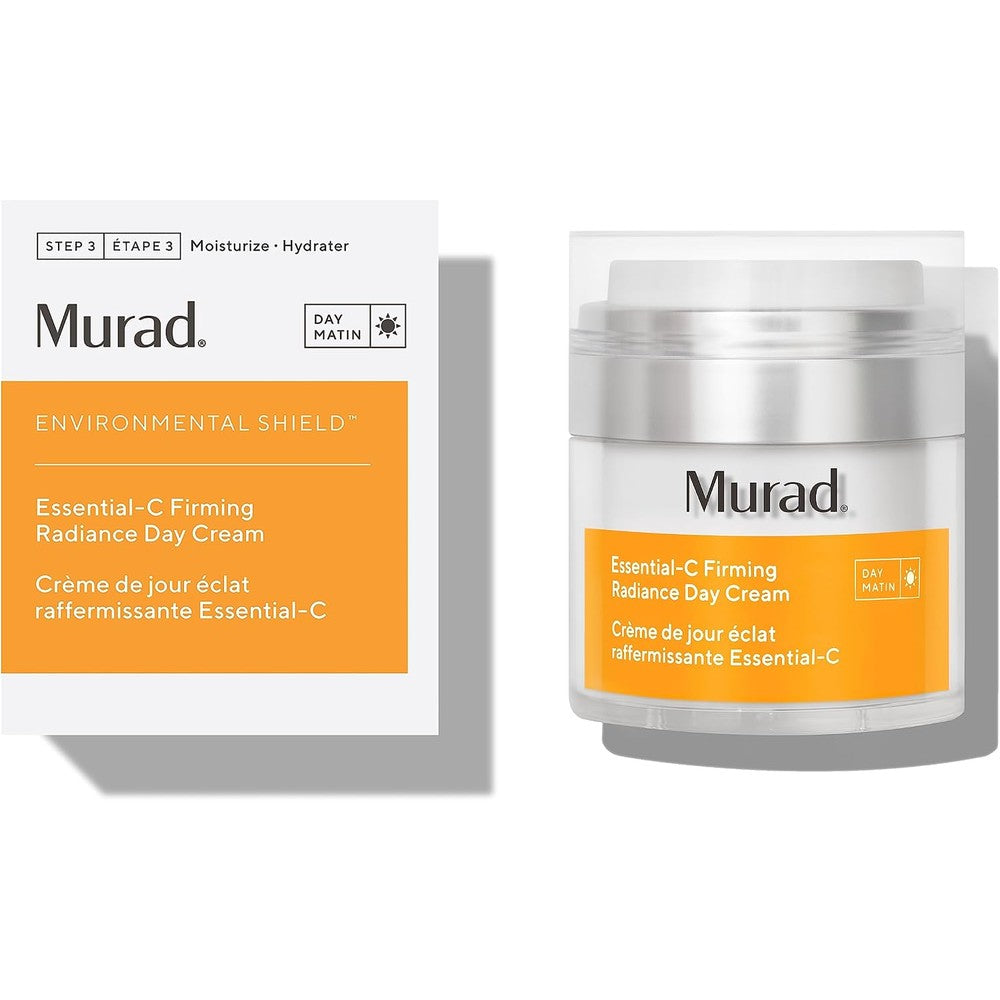 Murad Essential-C Firming Radiance Day Cream Vitamin C Ceramides Nourishing Face Lotion 1.7 Fluid Ounce