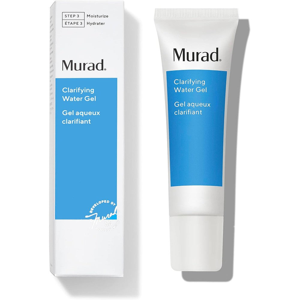 Murad Clarifying Water Gel Lightweight Face Moisturizer For Acne Prone Skin With Salicylic And Hyaluronic Acid 2 Fluid Ounces