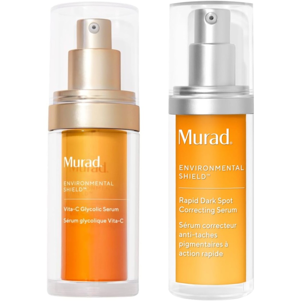 Murad Bright And Spotless Combo Featuring Vita-C Glycolic Serum And Rapid Dark Spot Correcting Serum Duo For Hyperpigmentation Set Of Two