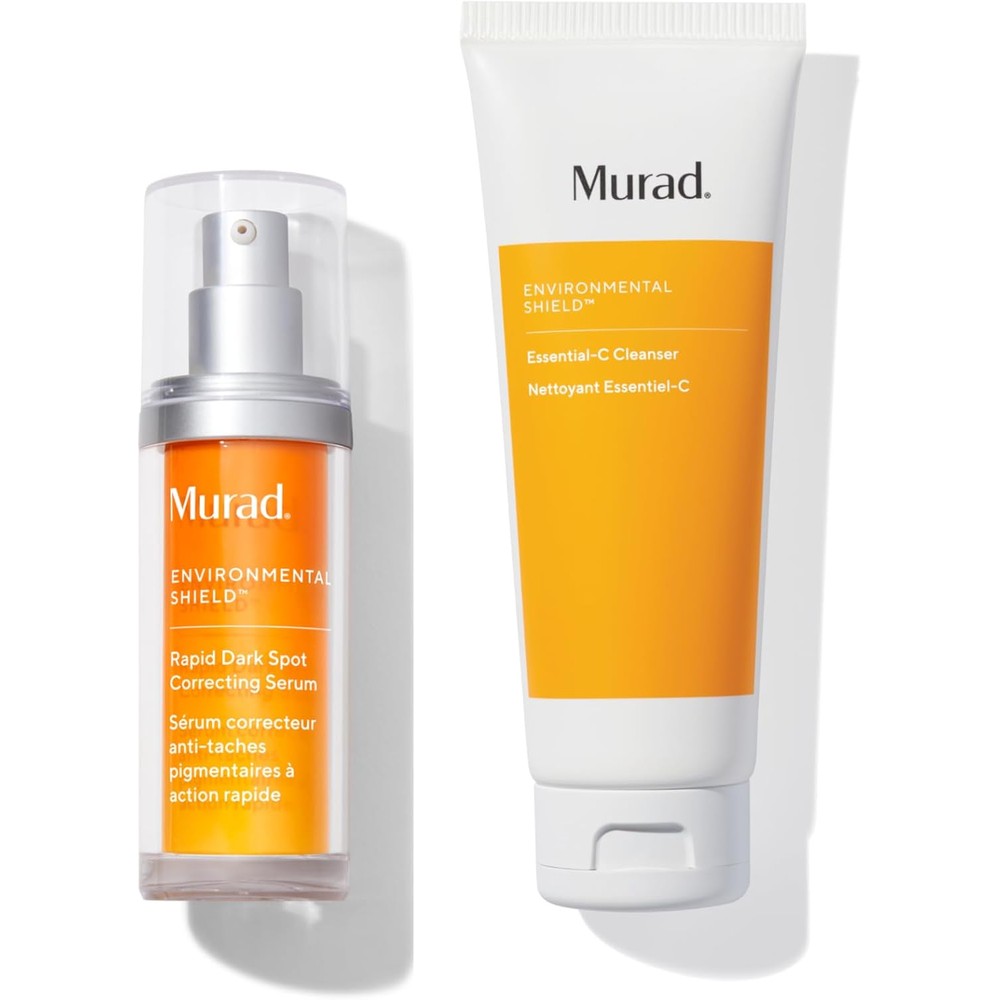 Murad Bright And Beautiful Combo Set Of Two Including Rapid Dark Spot Correcting Serum And Essential C Facial Cleanser For Skin Brightening