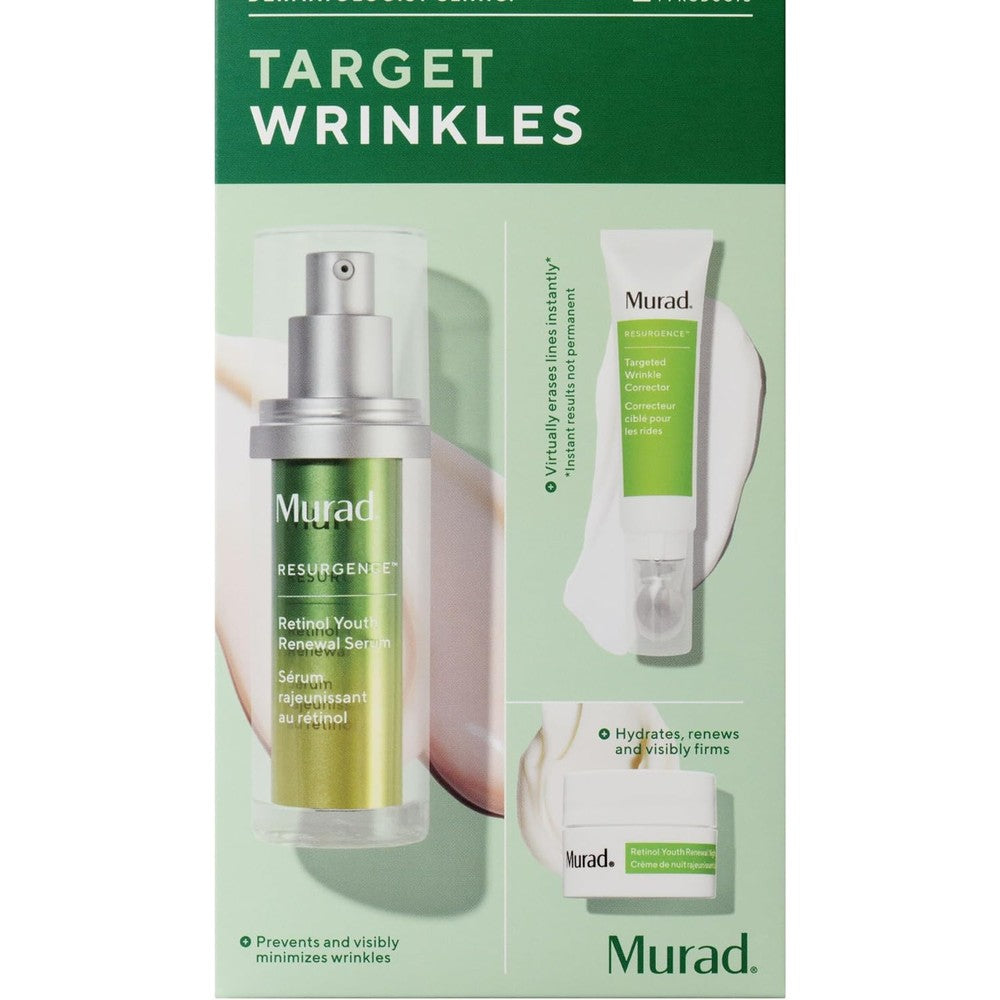 Murad Target Wrinkles 3 Piece Value Set front view packaging