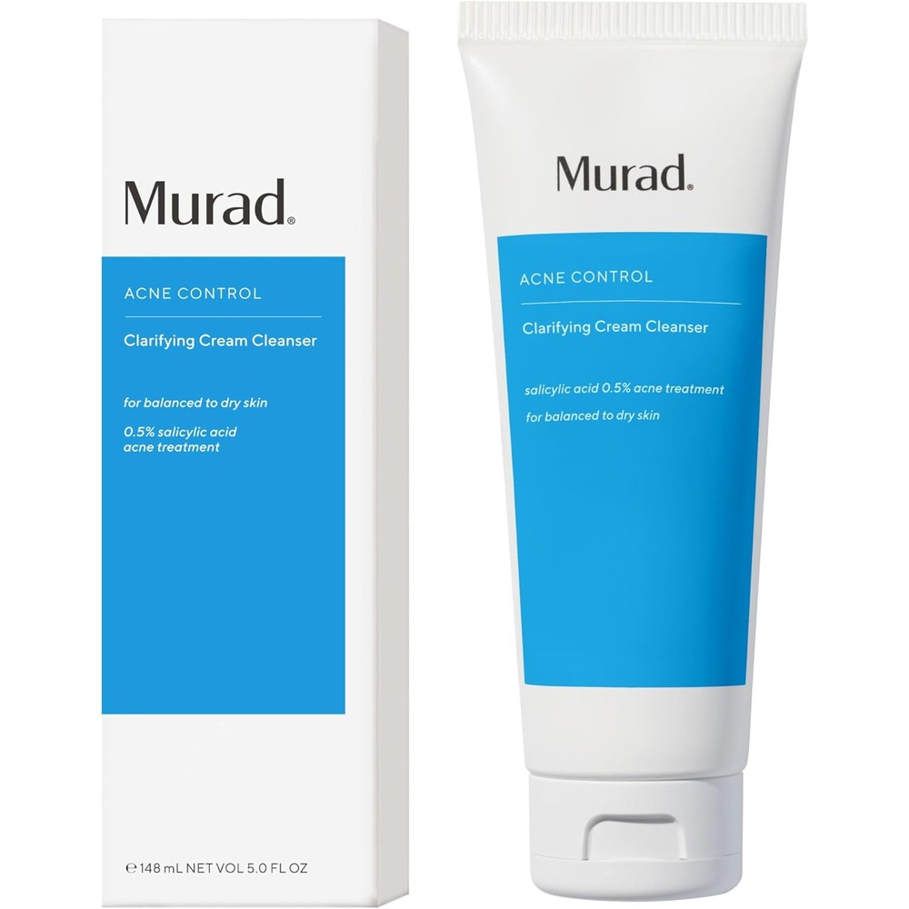 Murad Acne Control Clarifying Cream Cleanser Gentle Salicylic Acid Face Wash For Sensitive Skin Treats Breakouts And Hydrates 5 Fluid Ounce