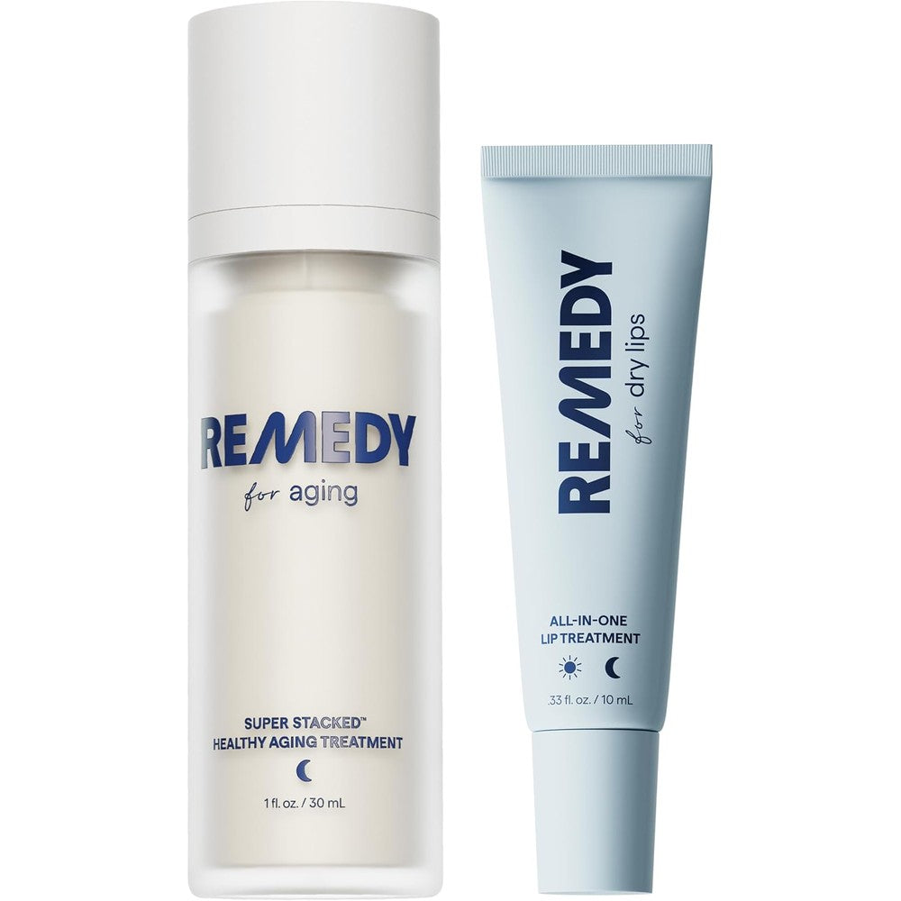 Remedy Science The Must Haves Duo 2 Piece Essential System Containing Healthy Aging Treatment One Fluid Ounce And Peptide Lip Balm