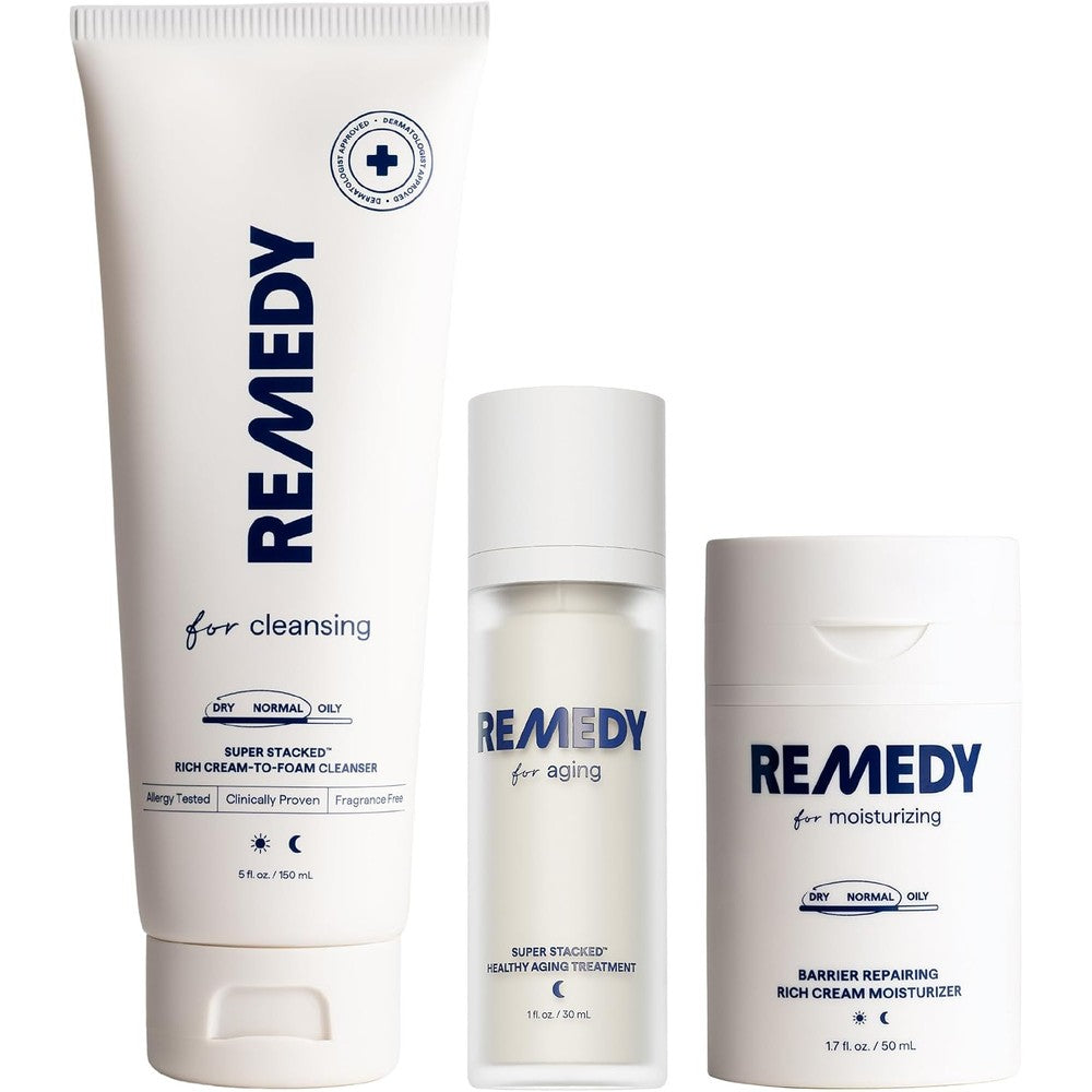 Remedy Science The Anti-Aging Routine Complete Three Step System For Normal To Dry Skin