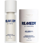 Remedy Science Anti Aging Hydration Stack Two Piece Night And Day Routine Set With Healthy Aging Treatment Serum And Rich Moisture Cream