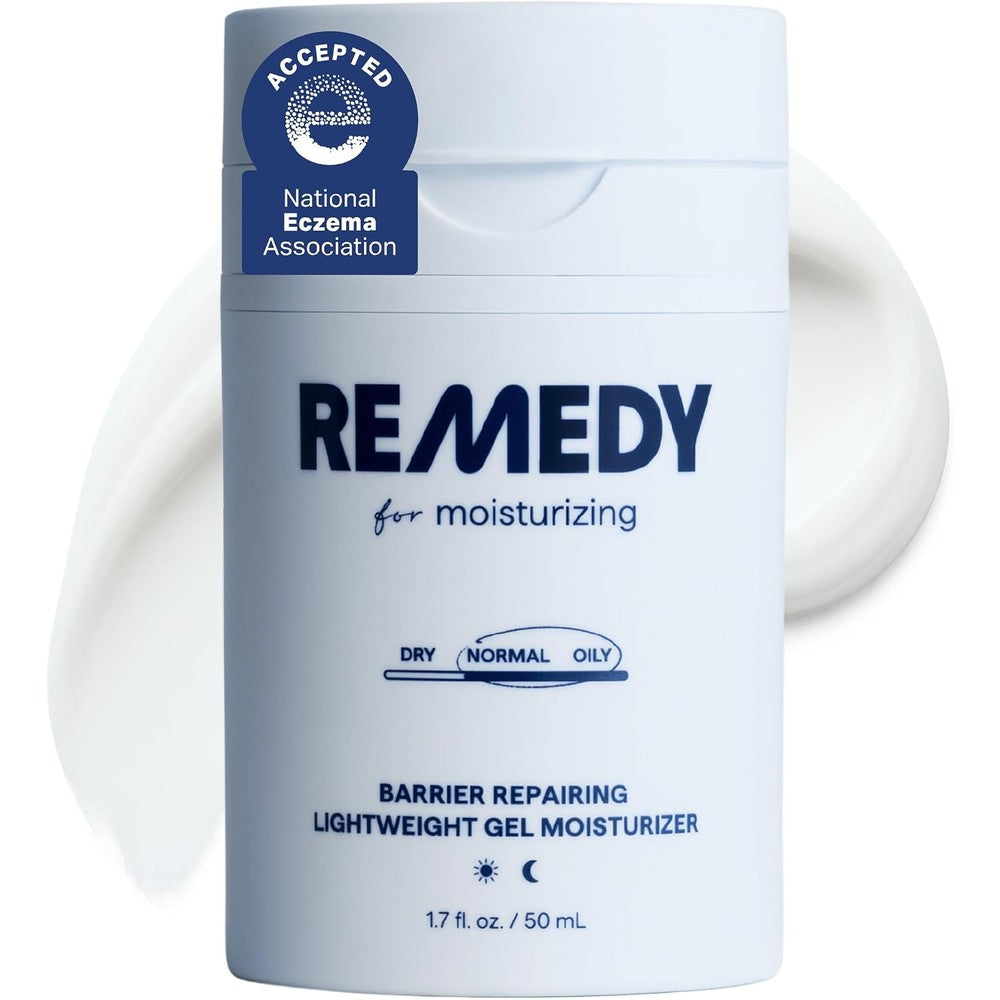 Remedy Science Lightweight Barrier Repairing Gel Face Moisturizer With Niacinamide Ceramide And Squalane Water Cream 1.7 Ounces