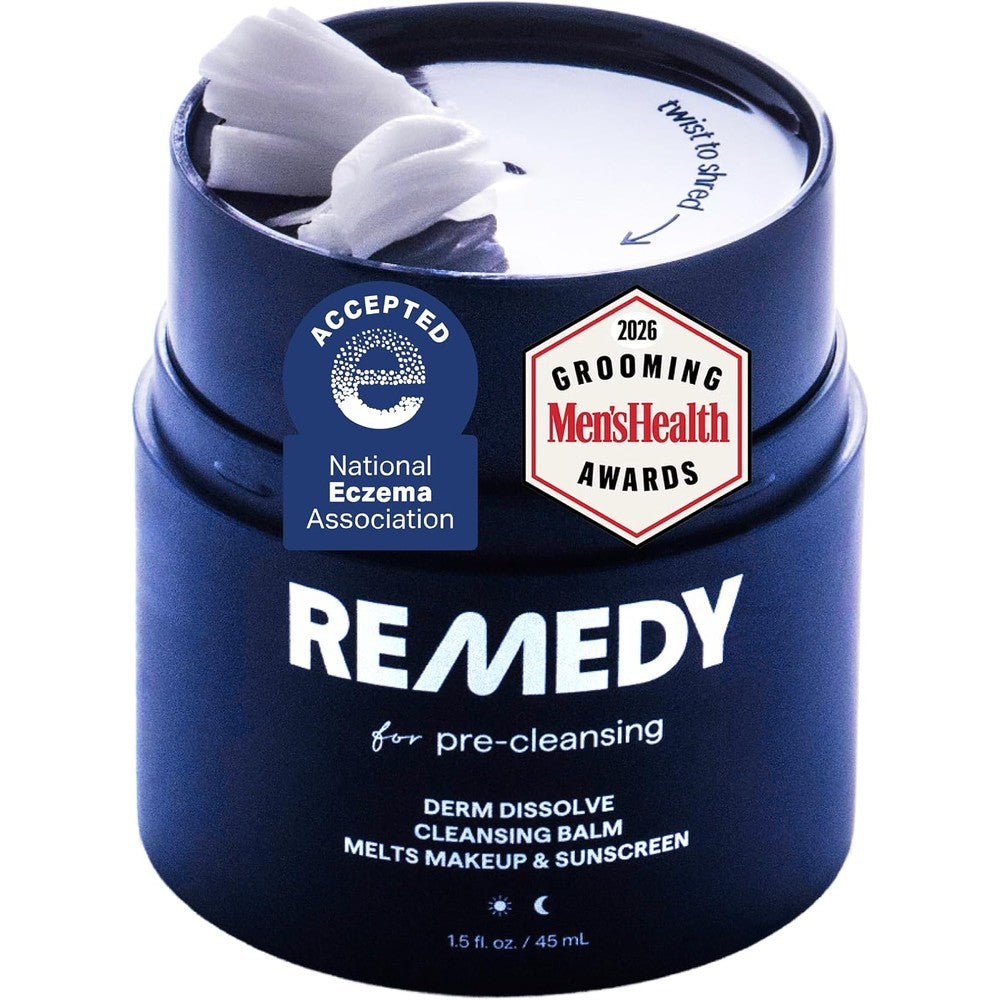 Remedy Science Derm Dissolve Cleansing Balm For Pre Cleansing Fragrance Free Dermatologist Formulated Balm With Ceramides One Point Five Fluid Ounce