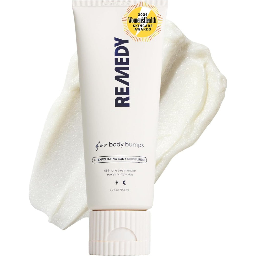 Remedy Science KP Body Moisturizer front view bottle for keratosis pilaris treatment.
