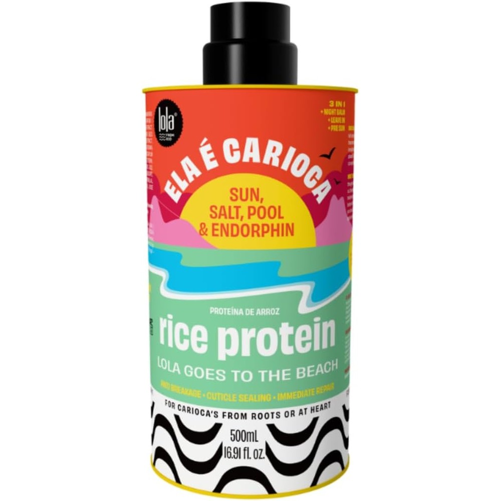 Lola From Rio Ela E Carioca Leave In Protein Hair Treatment For Instantly Detangling And UV Protection 17.64 Fluid Ounce