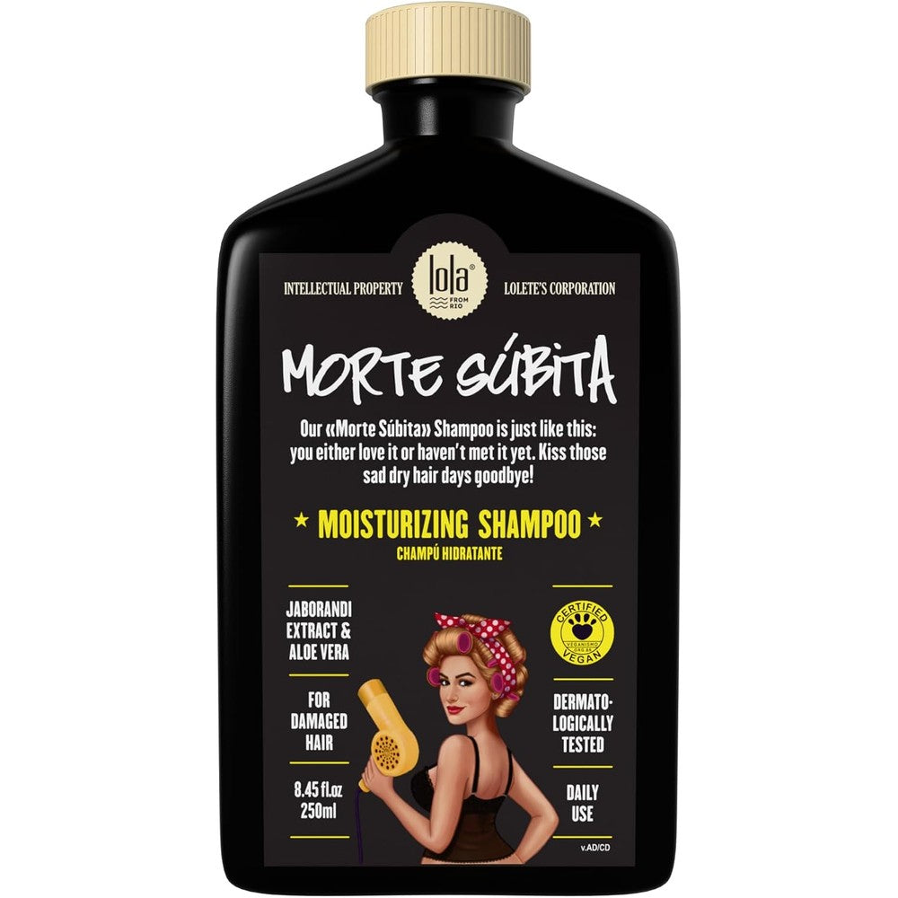 Lola Cosmetics Morte Subita Moisturizing Shampoo front view authentic imported hair care product