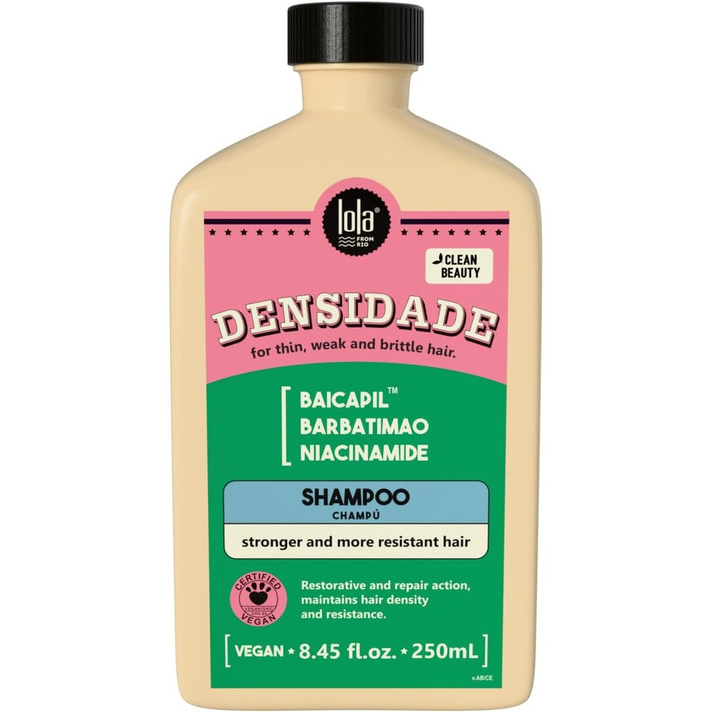 Lola From Rio Densidade Density Restoring Shampoo For Thin Weak And Fragile Hair Prevents Breakage And Fall 8.45 Fluid Ounces