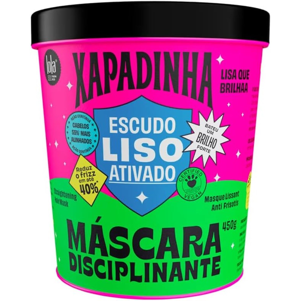 Lola From Rio Xapadinha Disciplining Hair Mask For Straightened Hair With Frizz Control and Intense Shine 15.87 Fluid Ounce