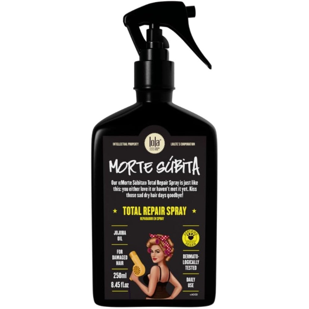 Lola From Rio Morte Subita Total Repairing Spray Thermal And Heat Protectant For All Hair Types 8.45 Fluid Ounce