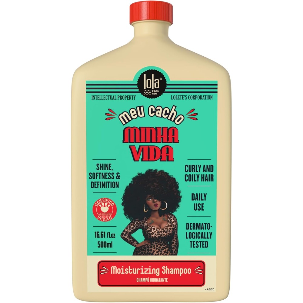 Lola From Rio Meu Cacho Minha Vida Hydrating Shampoo For Curly And Coily Hair 16.9 Fluid Ounce