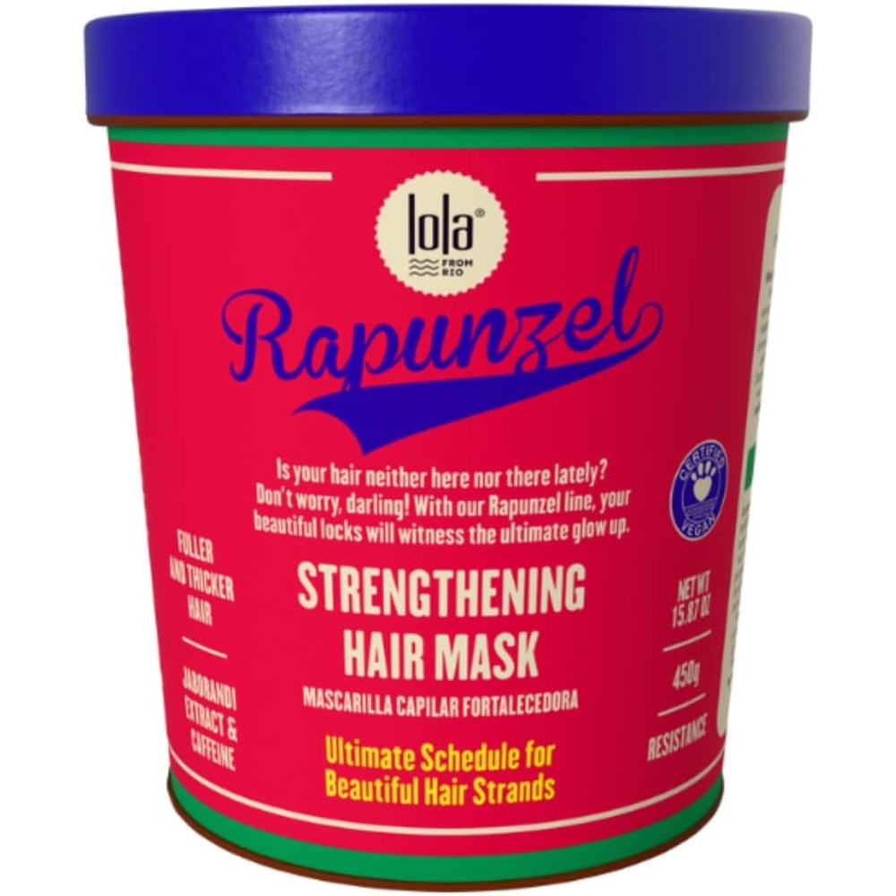 Lola From Rio Rapunzel Strengthening Hair Mask For Hair Growth And Reducing Hair Loss Restores Shine For All Hair Types 15.87 Fluid Ounce