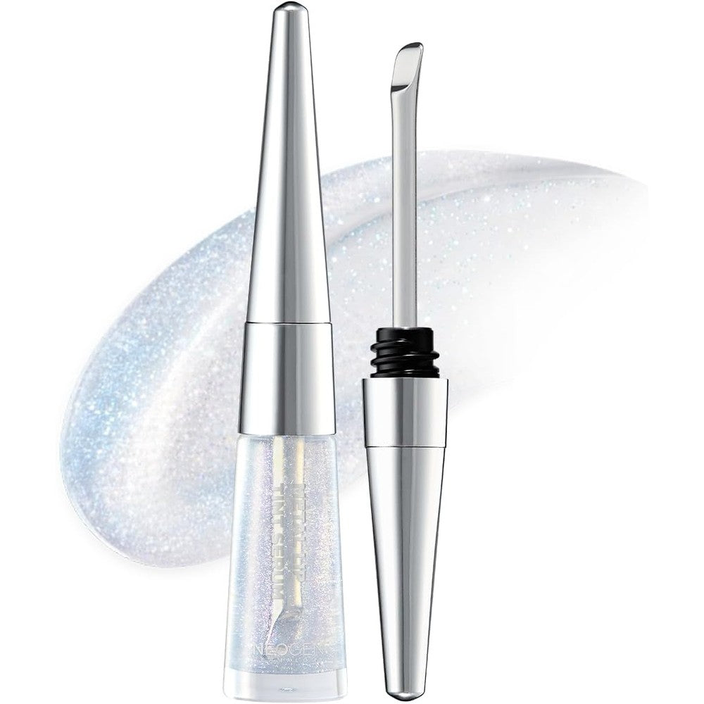 Neogen Dermalogy Metal Glow Lip Tint Serum With Cooling Metal Tip And Mirror Glow Shine In Milky Way Shade 0.16 Fluid Ounce