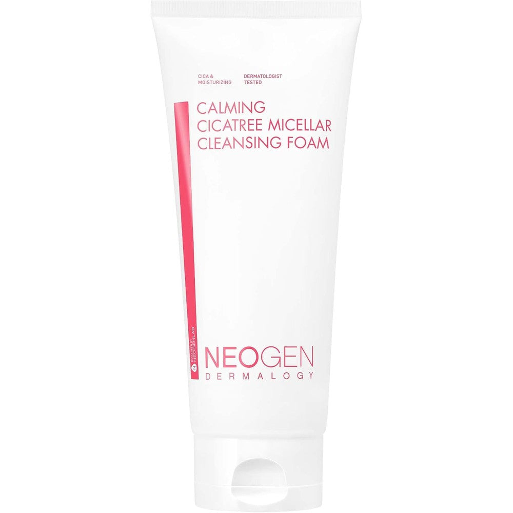 Dermalogy By Neogenlab Calming Cica Tree Micellar Cleansing Foam Hydrating Face Wash For Sensitive Skin 6.76 Fluid Ounce