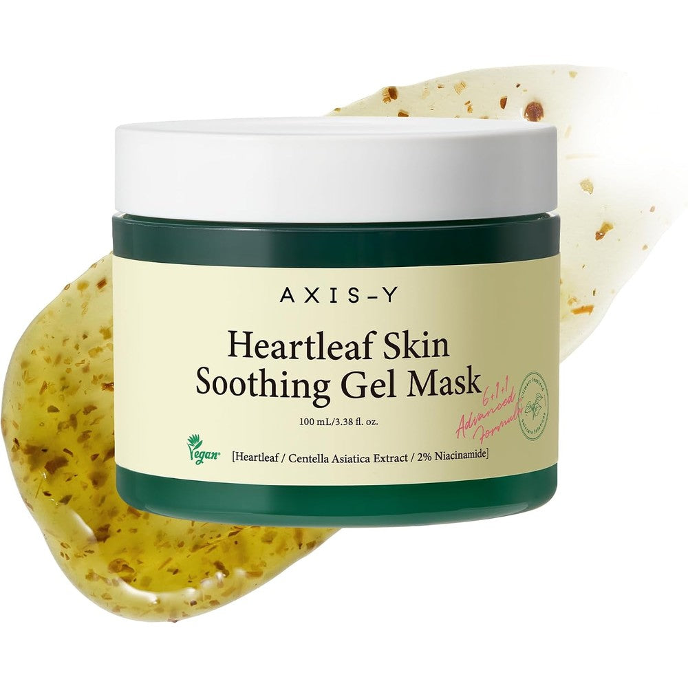 Axis-Y Heartleaf Skin Soothing Gel Mask With Mugwort And 2 Percent Niacinamide For Barrier Repair And Brightening 100 Milliliters