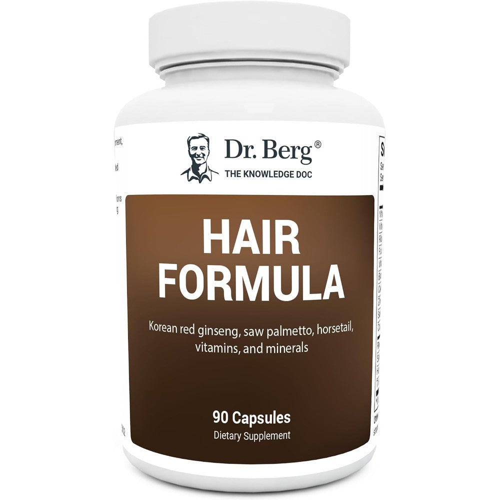 Dr. Berg Nutritionals All-in-One Vitamins For Hair Skin And Nails Advanced Formula With Biotin Saw Palmetto And DHT Blocker 90 Vegetable Capsules