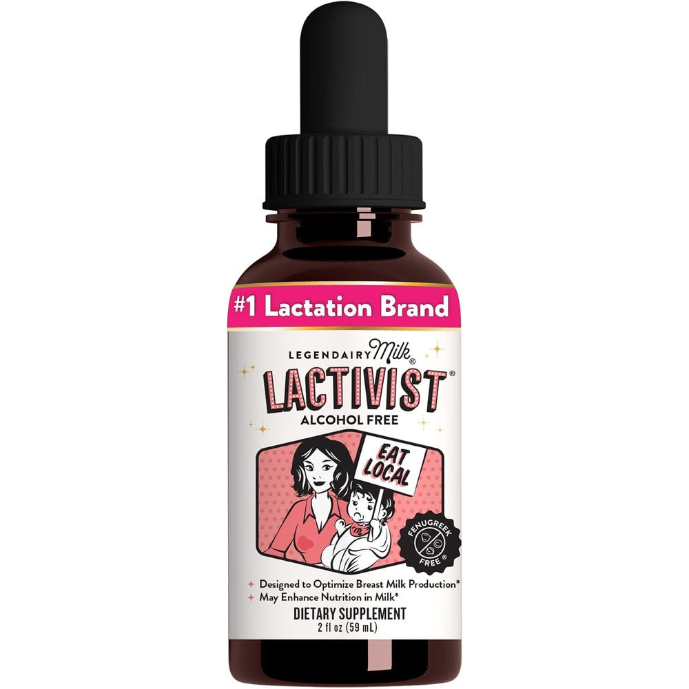 Legendairy Milk Lactivist Drops Breastfeeding Supplement with Organic Torbangun for Lactation, Alcohol Free Fenugreek Free, Two Fluid Ounces