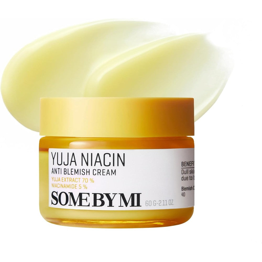 SOME BY MI Yuja Niacin Anti Blemish Cream For Skin Brightening And Dark Spot Correction 60ml