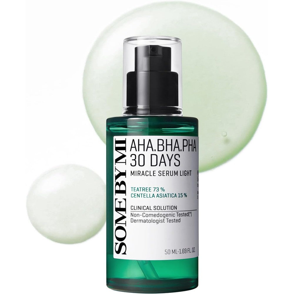 SOME BY MI AHA BHA PHA 30 Days Miracle Serum Light Daily Exfoliating Salicylic Acid Serum For Pore Care 50ml