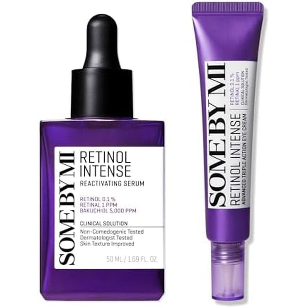 Some By Mi Retinol Intense Reactivating Serum 50 Milliliters And Advanced Triple Action Eye Cream Set - Image 1