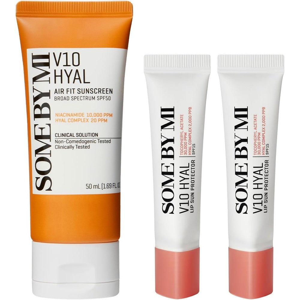 Some By Mi V10 Hyal Air Fit Sunscreen and Lip Sun Protector set front view
