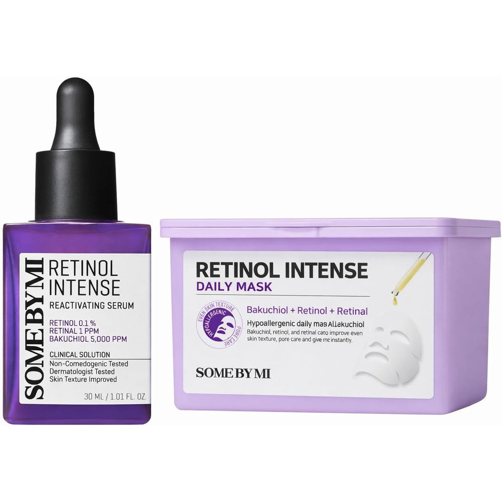 Some By Mi Retinol Intense Daily Mask front view purple packaging
