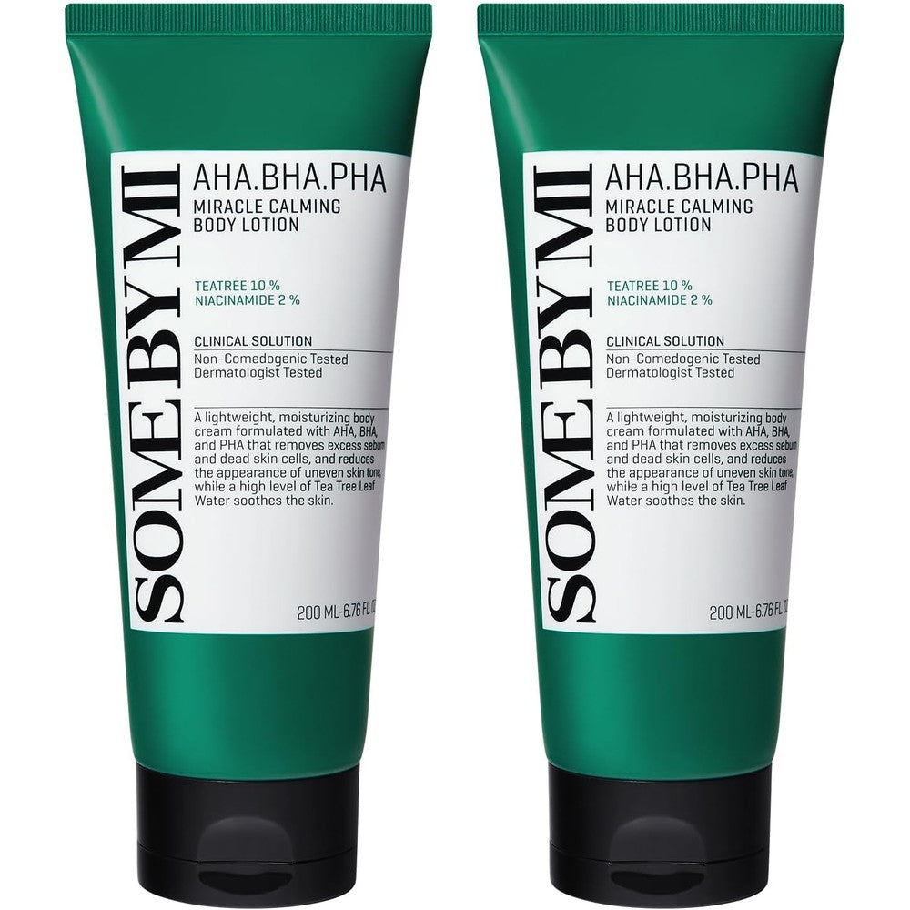 SOME BY MI AHA BHA PHA Miracle Calming Body Lotion front view clarifying exfoliating moisturizer