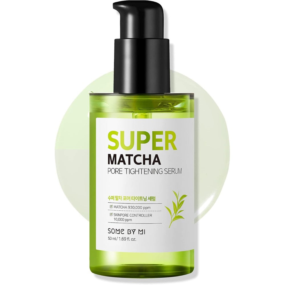 SOME BY MI Super Matcha Pore Tightening Serum Brightening And Sebum Control Treatment For Sensitive Skin 1.69 Ounce 50ml