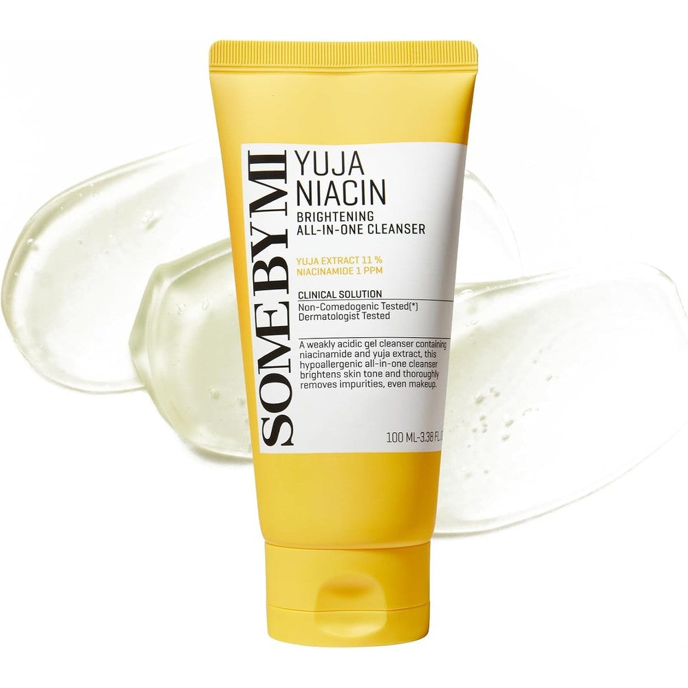 SOME BY MI Yuja Niacin Brightening All In One Cleanser Mild Daily Face Wash For Dull Skin 100ml