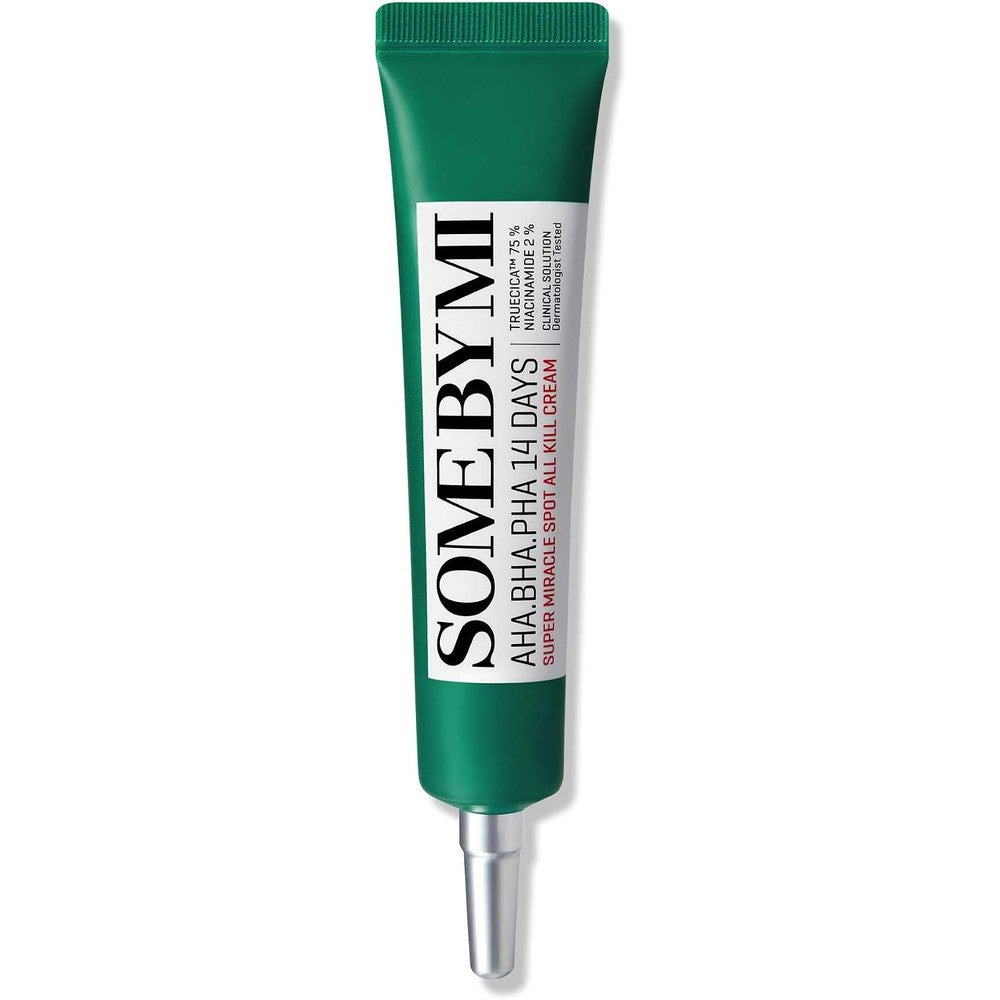 Some By Mi AHA BHA PHA 14 Days Super Miracle Spot All Kill Cream Hyaluronic Acid And Centella Face Moisturizer For Troubled Skin Care 1.01 Ounce 30...